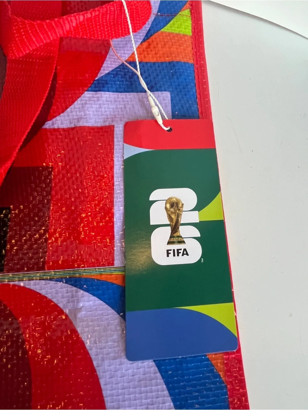 Red FIFA World Cup 2026 Graphic Tote Bag